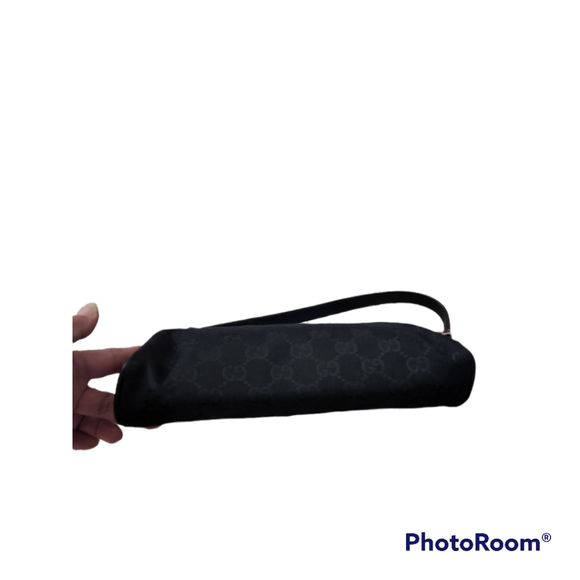 Gucci Black GG Canvas and Leather D Ring Abbey Pochette - Picture 14 of 14